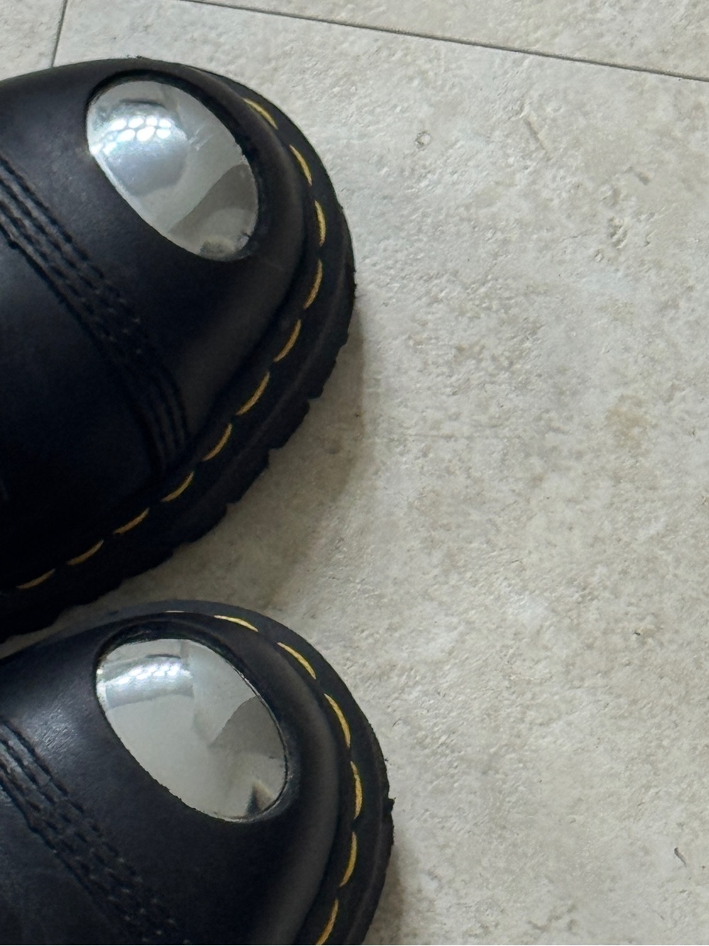 Dr. Martens 1925 Luxor Blk Steel Toe Cap 3-Eye Oxford Shoes Unisex M5/W6 - Picture 3 of 8